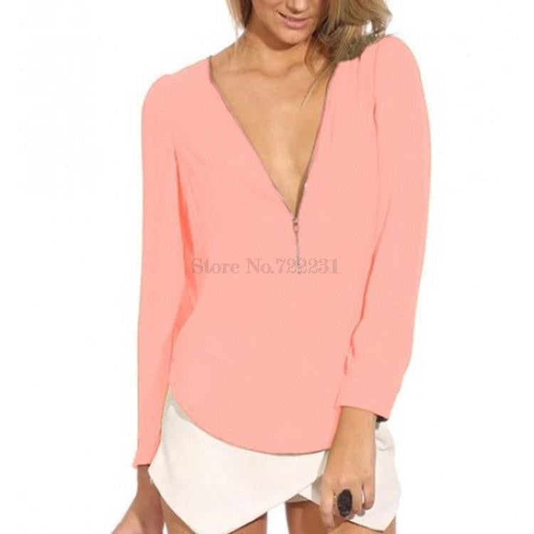 Women Long Sleeve Chiffon Blouse Shirt Woman Fashion Clothes Casual Blouses Ladies Top