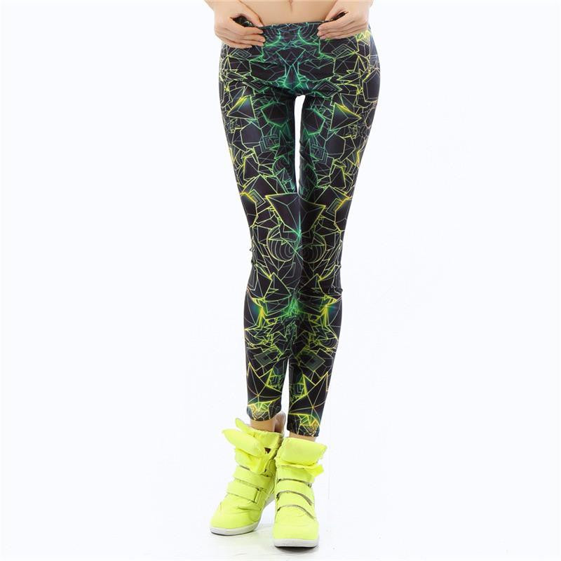 Women leggings 3D Printed color legins Ray fluorescence leggins pant legging for Woman
