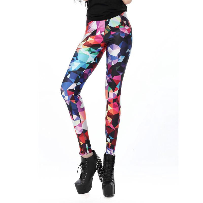 Women leggings 3D Printed color legins Ray fluorescence leggins pant legging for Woman