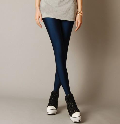 Women Slim spandex Leggings Solid Candy Color Neon Leggings Adventure Time Skinny High Elastic female Pants & soft legins