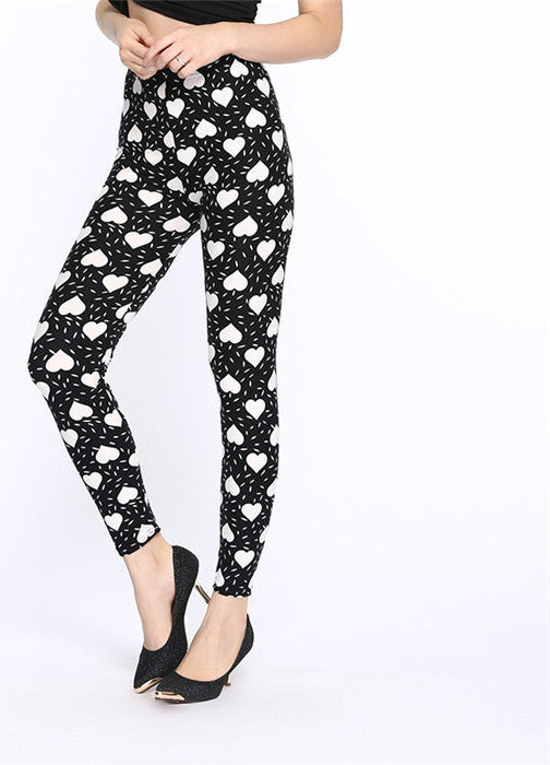 Online discount shop Australia - Lip Dot Cartoon Leggings Women With Print leggings soft hot thickness spandex /Cotton Pants Legging stretch female leggins