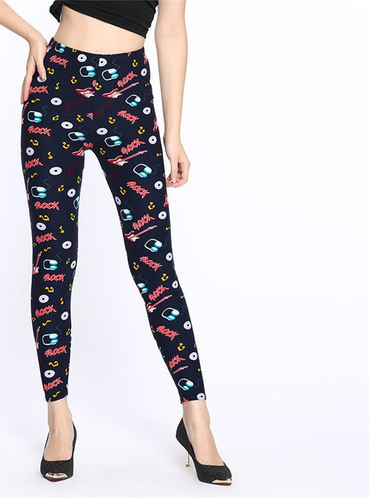 Online discount shop Australia - Lip Dot Cartoon Leggings Women With Print leggings soft hot thickness spandex /Cotton Pants Legging stretch female leggins