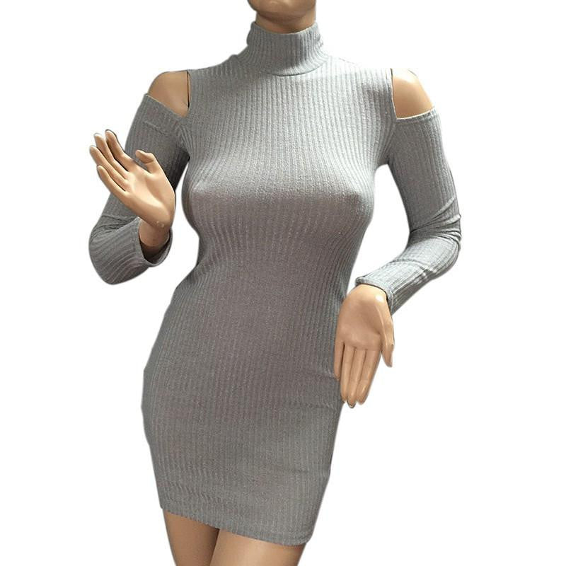 Women Sweater Knitted Turtleneck Pullovers Shirt Long Sleeve Outfit Casual Coat Outwear