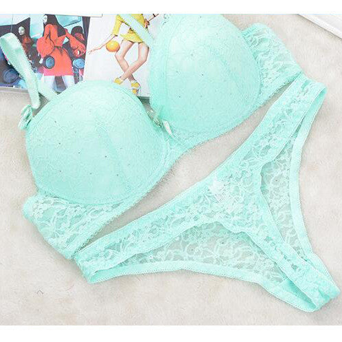 Bra Women's Push Up bra Brief Sets Lace Bras Black White Red Brown Lingerie Set