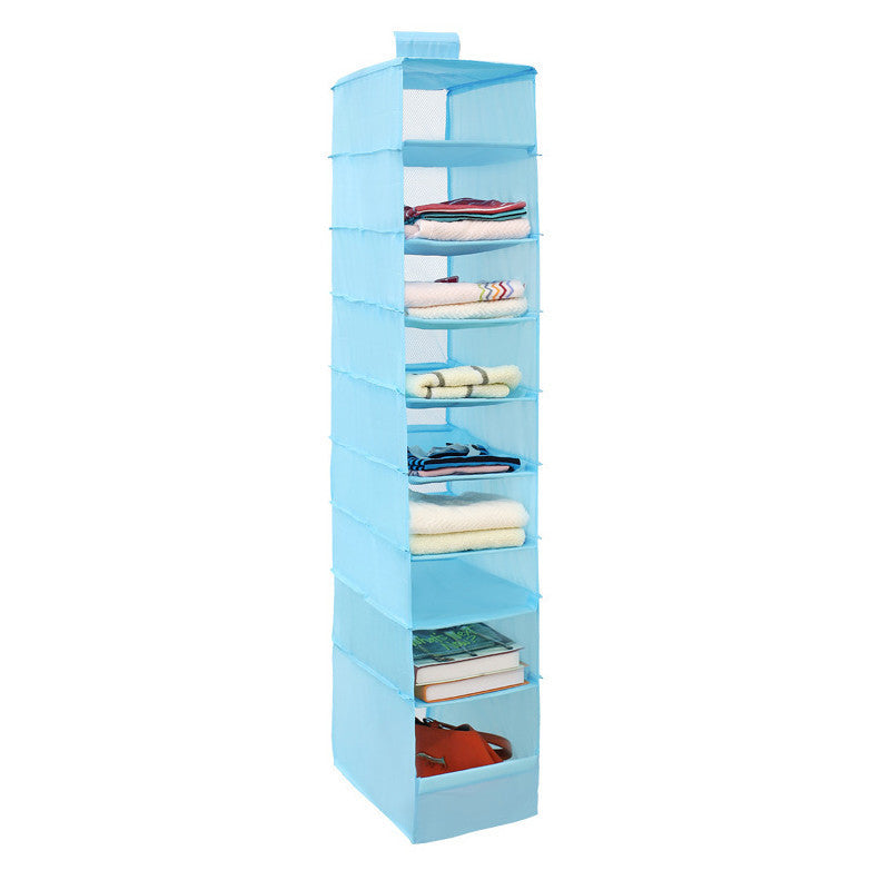 Online discount shop Australia - 9 Cell Hanging Box Underwear Sorting Clothing Shoe Jean Storage Mails Door Wall Closet Organizer Closet Organizadores Bag