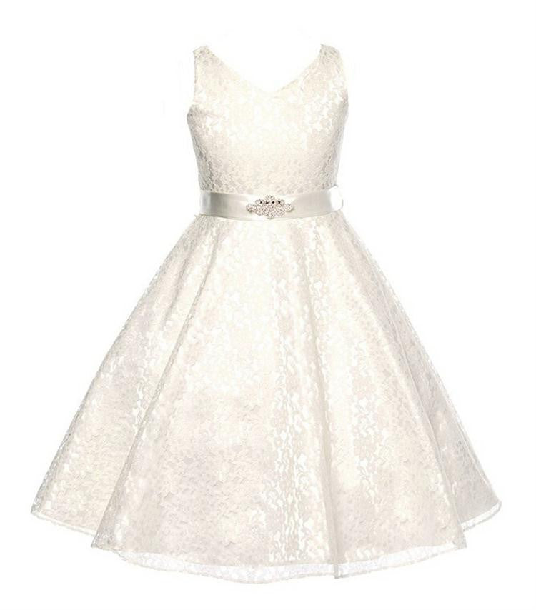 Online discount shop Australia - girl dress ceremony sleeveless V-neck princess dress teenagers girls school prom gowns dresses kids formal clothes