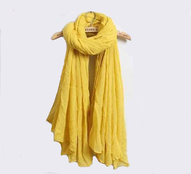 scarf womens scarves women scarfs luxury brand ladies hijab cotton/linen Solid woman silk shawls shawl warm stoles