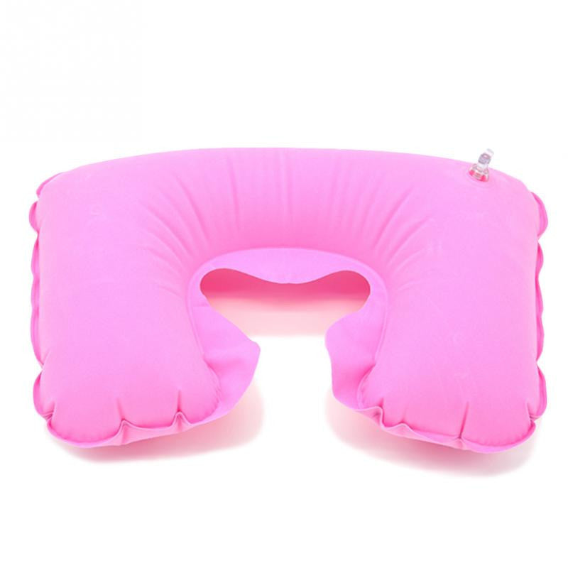 Portable U-Shape Flocked Pillow Neck Rest Car Travel Comfort Headrest Car Flight Travel Soft Nursing Cushion