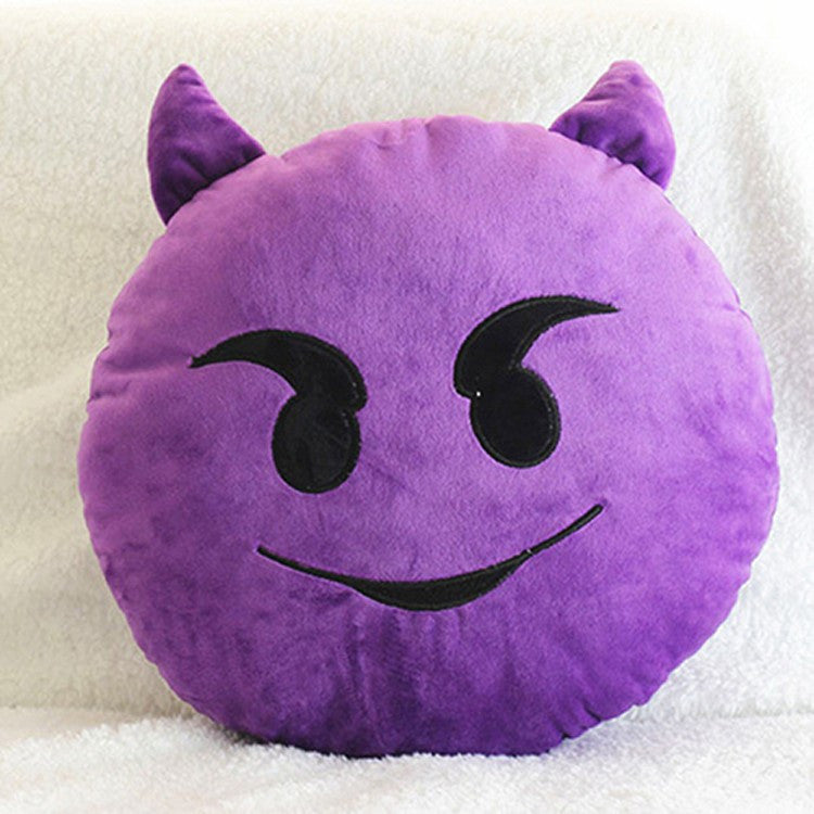 Pillow Funny Cute Smile Emoticon Pretty Round Cushion Pillow Stuffed Plush Toy Homemege