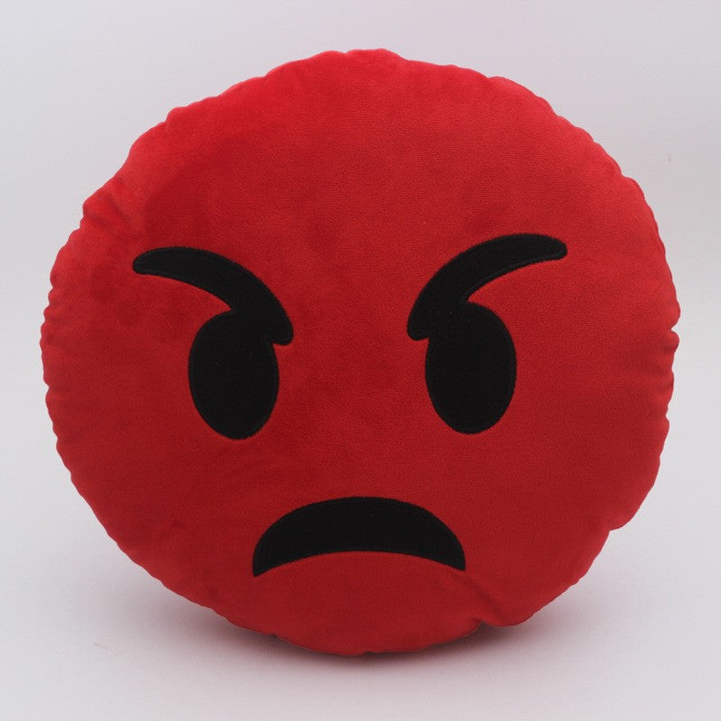 Pillow Funny Cute Smile Emoticon Pretty Round Cushion Pillow Stuffed Plush Toy Homemege