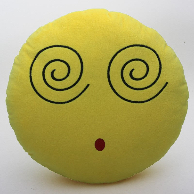Pillow Funny Cute Smile Emoticon Pretty Round Cushion Pillow Stuffed Plush Toy Homemege