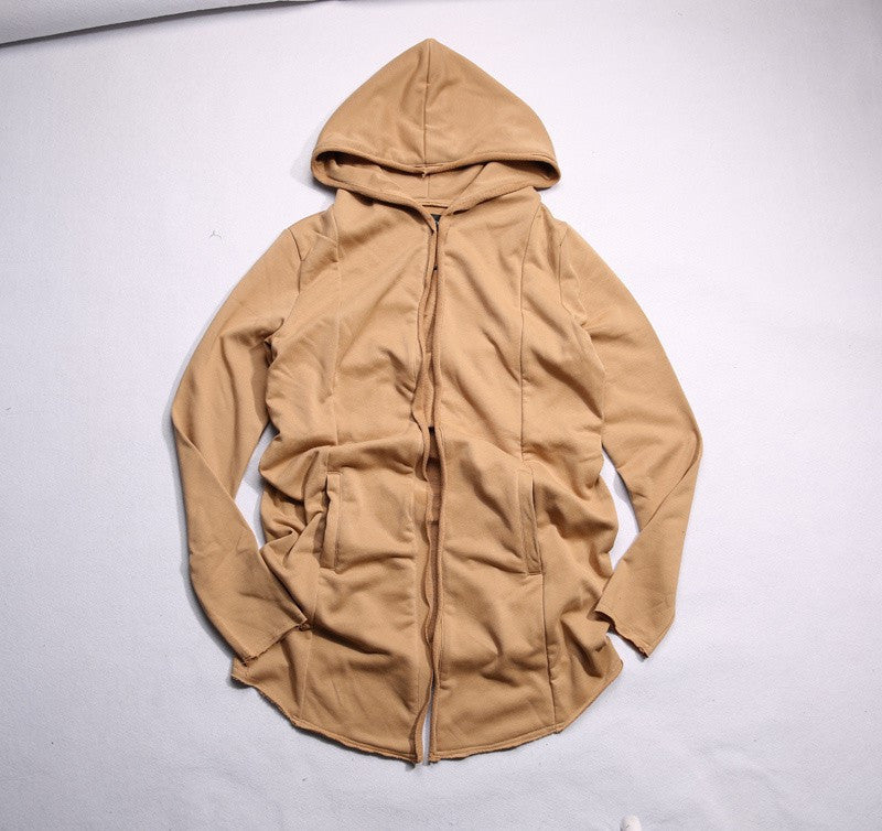 Online discount shop Australia - High Street Fashion Black Gray Khaki Hip Hop Long Sleeve Streetwear Loose Style Men's Clothing H13