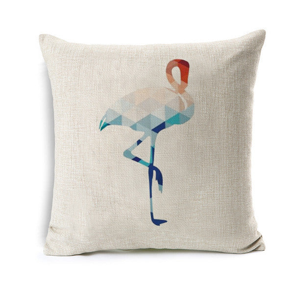 Online discount shop Australia - Deer Animal Cushion Geometric Cotton Linen Pillow Cotton Linen