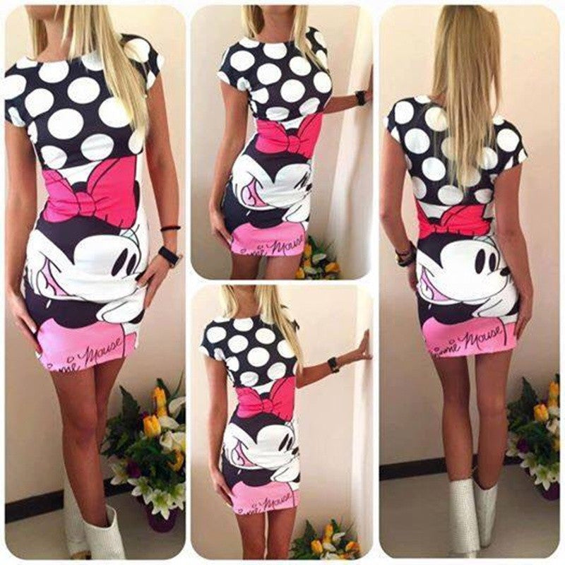Online discount shop Australia - Love Heart Print Slim Pencil Dresses Party Plus Size Women Clothing Casual Bandage Bodycon Summer Dress Robe
