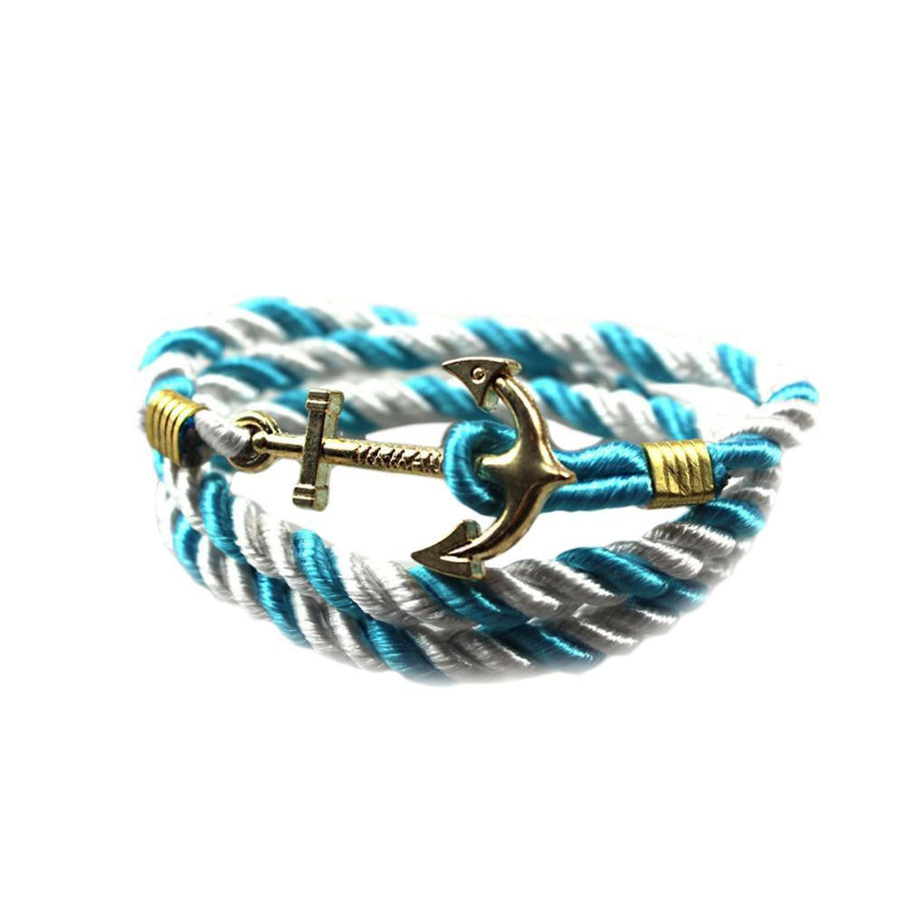 Vintage Anchor Bracelet Men Women Trendy Rope Bracelet Fashion Accessories Fine Jewelry