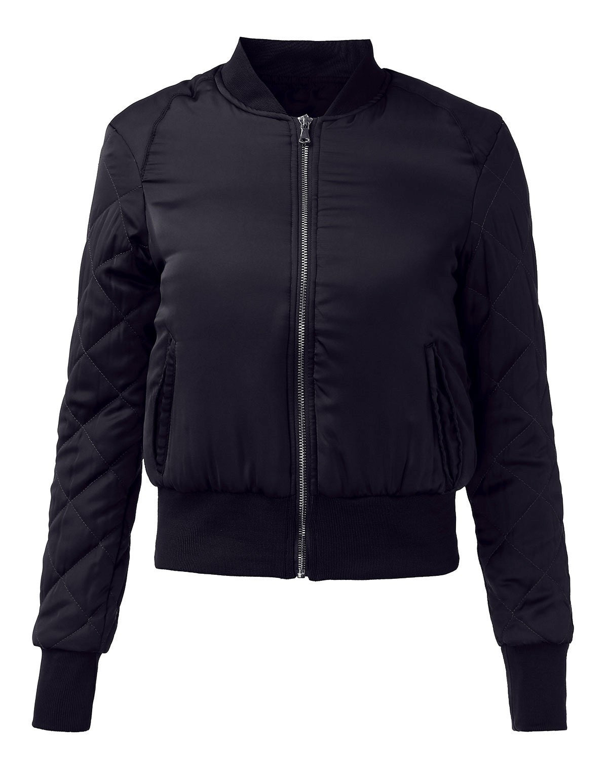 Online discount shop Australia - Fashion  Warm Biker Bomber Jacket Women Quilted Zipper Casual Slim Padded Outwear Motorcycle Coat Plus Size S-2XL