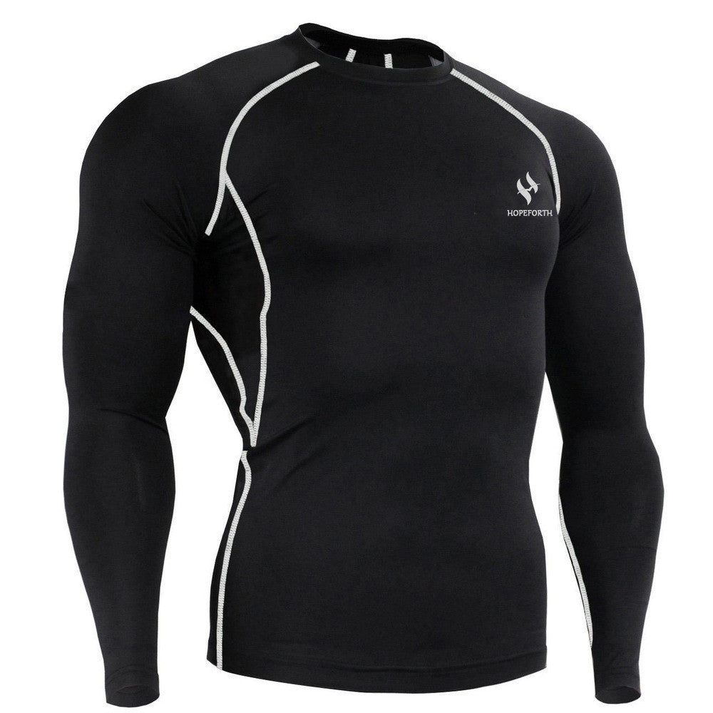 Online discount shop Australia - Mens Compression Shirts Bodybuilding Weight lifting Base Layer Fitness Tight MMA Crossfit Tops