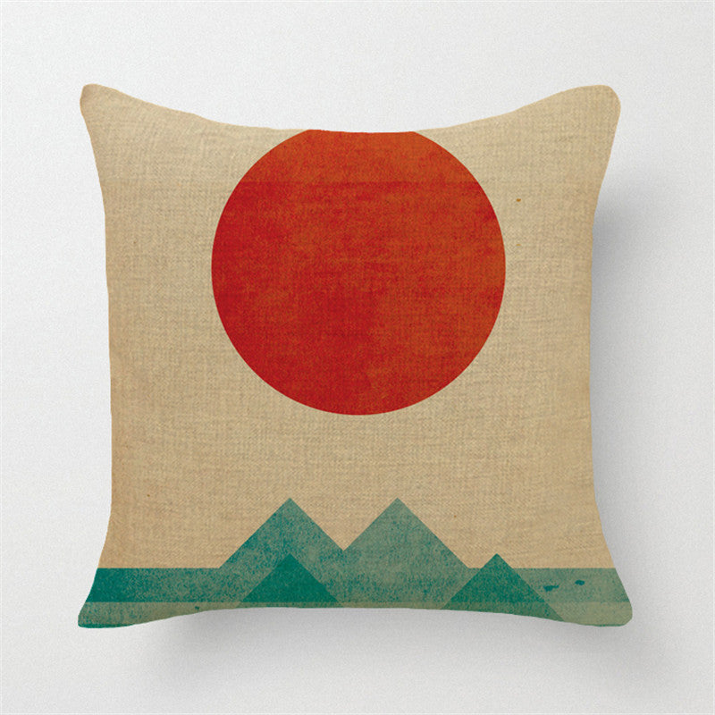 Online discount shop Australia - European Cushion Home Sofa Car Throw Pillows Geometric Style Plaid Printed Signature Cotton Cushion Cushion