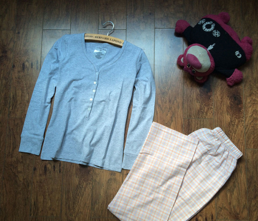 Online discount shop Australia - 100% cotton pajamas for women pijamas simple ladies long sleeved casual pajamas Sets pyjamas women sleepwear