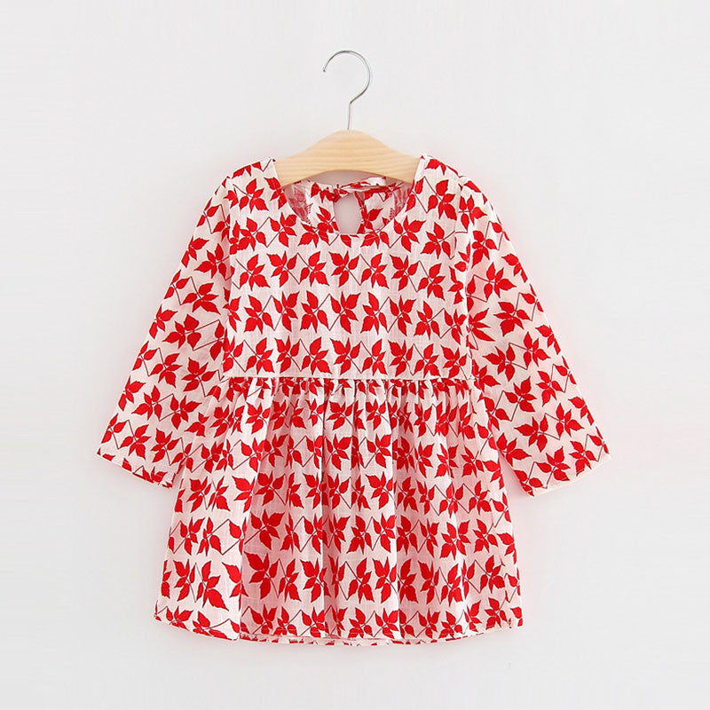 Online discount shop Australia - Cartoon Cherry Long Sleeve Girls Princess Dress Children Girl Bow Veil Tutu Cute Wing Party A Line Dress Infant Girls Clothes