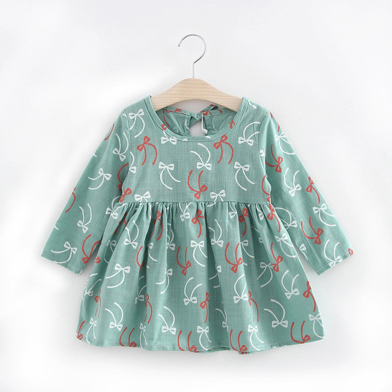 Online discount shop Australia - Cartoon Cherry Long Sleeve Girls Princess Dress Children Girl Bow Veil Tutu Cute Wing Party A Line Dress Infant Girls Clothes
