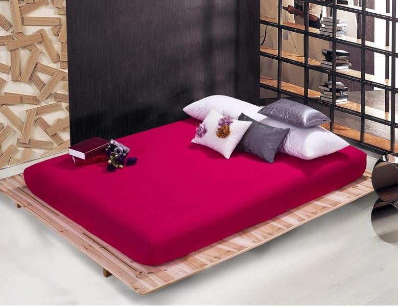 solid color sheets fitted bed sheet elastic mattress cover bed linen bedspread polyester cotton single twin full queen