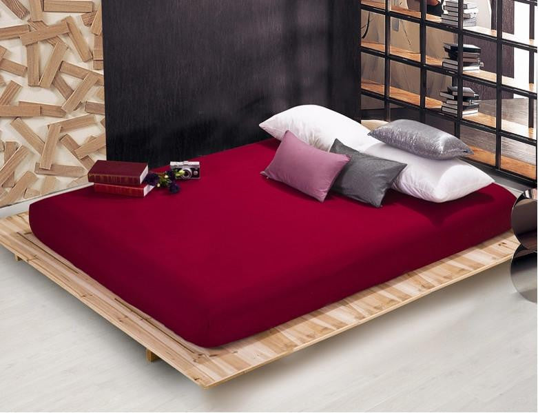 solid color sheets fitted bed sheet elastic mattress cover bed linen bedspread polyester cotton single twin full queen