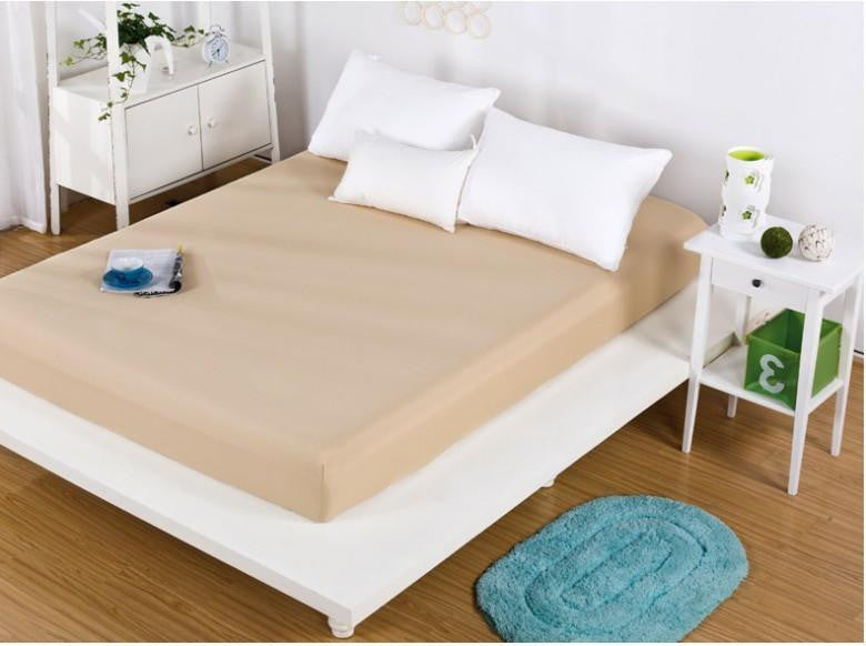 solid color sheets fitted bed sheet elastic mattress cover bed linen bedspread polyester cotton single twin full queen