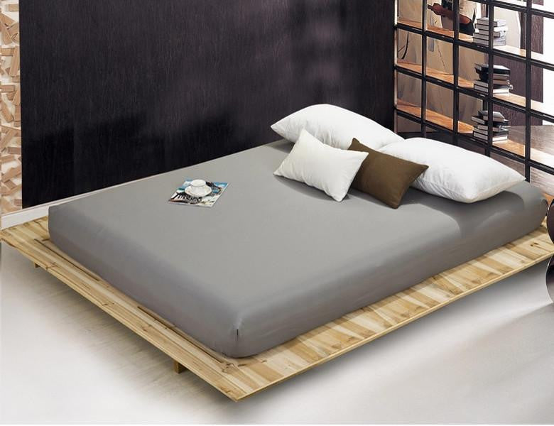 solid color sheets fitted bed sheet elastic mattress cover bed linen bedspread polyester cotton single twin full queen