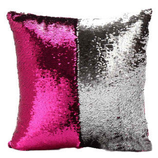 Online discount shop Australia - Fashion Heaven New DIY Two Tone Glitter Sequins Throw Pillows Decorative Cushion Case Sofa Car