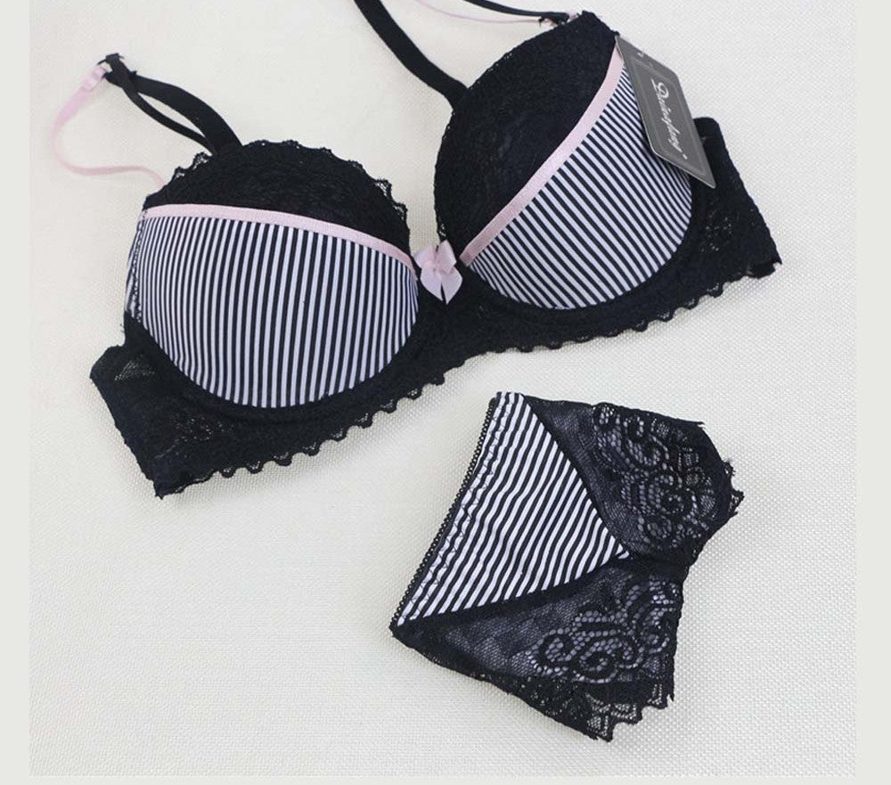Online discount shop Australia - Intimates Sexy B Cup Bra Brief Sets Luxury Lace Push Up Bra Set Women Underwear Set Girl brassiere fashion lingerie set