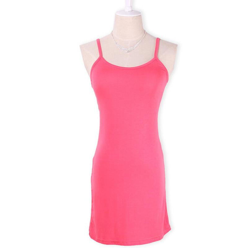 Women Stretchy Camisole Spaghetti Strap Long Tank Top Mini Wrap Blouse Casual Slip Vest Female