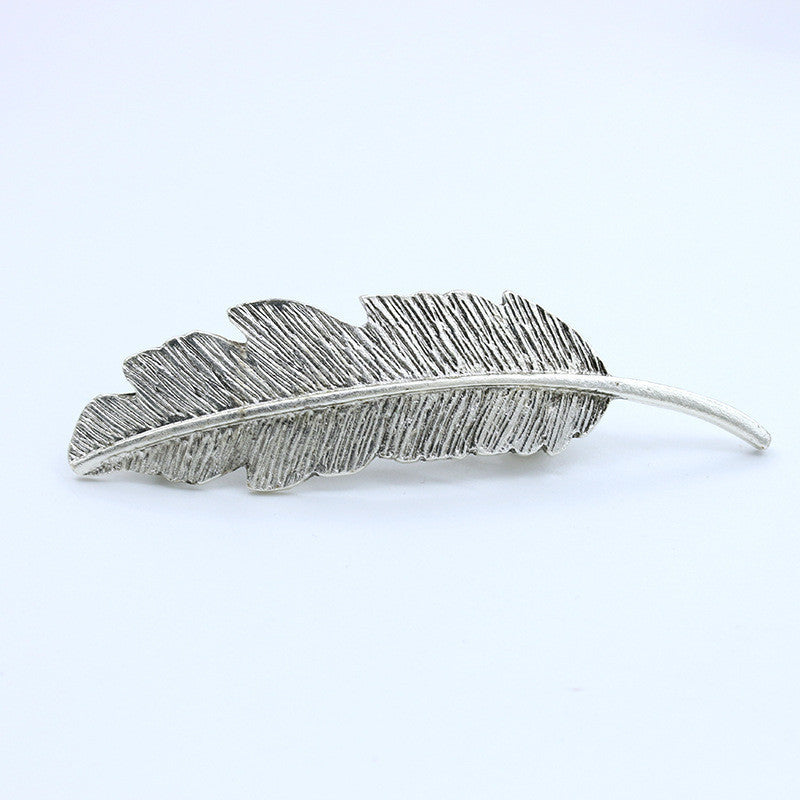 Online discount shop Australia - Metal Leaf Hair Clip Girls Vintage Gold Hairpin Princess Women Hair Accessories  para el