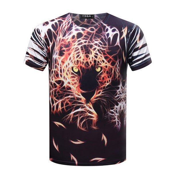 3D Computer Printing T-Shirt Men's T Shirt short sleeve O Neck Printed Shirts Fashion Knitted Tops Tees TX84-An-R1