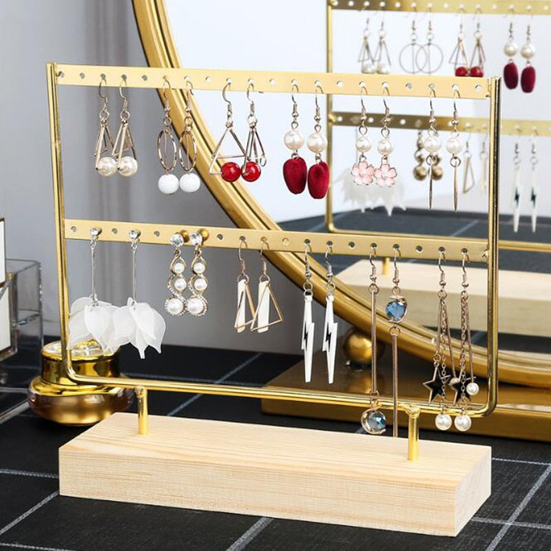 New Steel Stand for Earrings Pendants Bracelets Jewelry Display Stud Earrings Holder Jewellery Rack 3 Colors