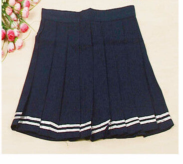 Online discount shop Australia - Midi Pleated Women Skirts High Waist Red A-Line Short Skirts Uniforms School Tartan Plaid Skirt Saias