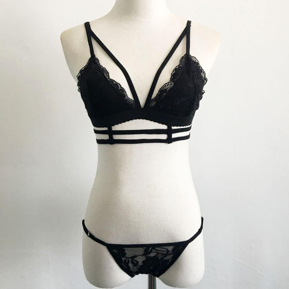 White Women strappy lace bralette bras brassiere With sexy lingerie underwear brasier
