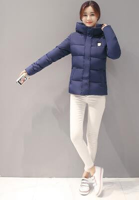 Women Jacket Hooded Thickening Super warm Short Coat Long sleeve Slim Big yards Cotton clothes