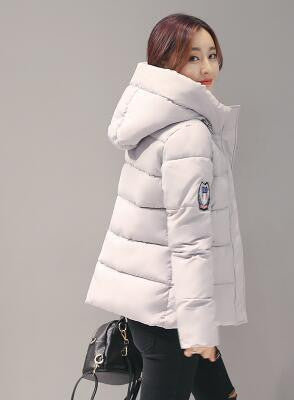 Women Jacket Hooded Thickening Super warm Short Coat Long sleeve Slim Big yards Cotton clothes