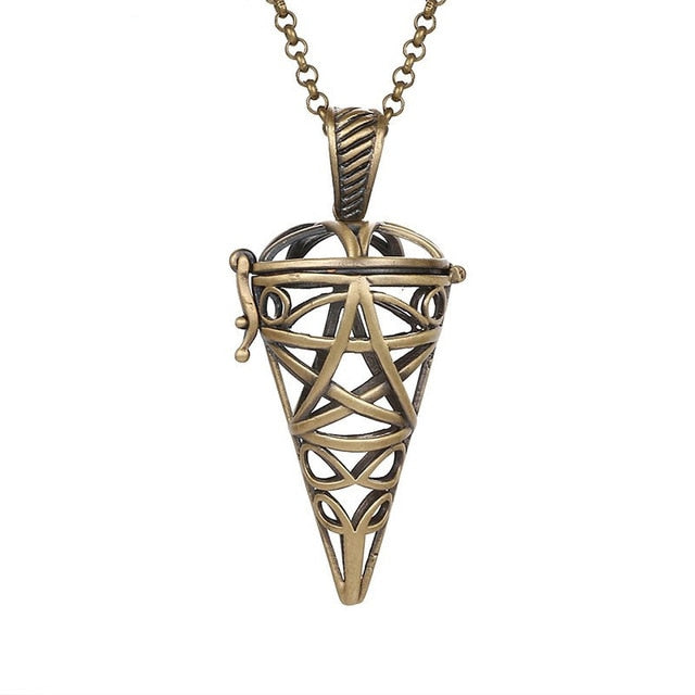 Mexico Chime Music Angel Ball Caller Locket Necklace Vintage Pregnancy Necklace Aromatherapy Essential Oil Diffuser Accessories