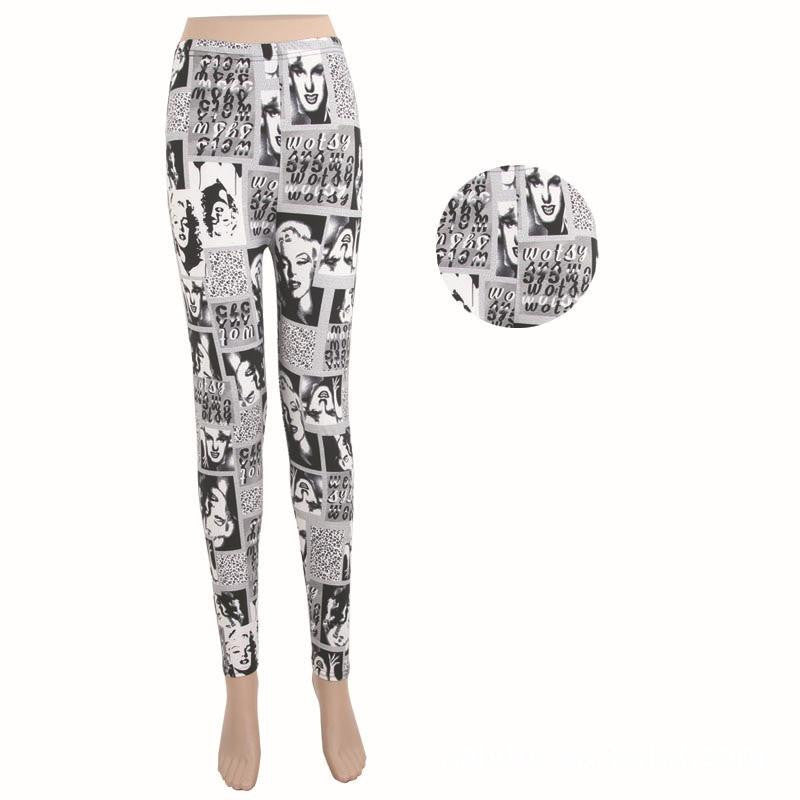 Women's BRUSHED Cross Plum Flowers Multicolor High Elastic Leggings Pants Female Workout Legging Trousers Women