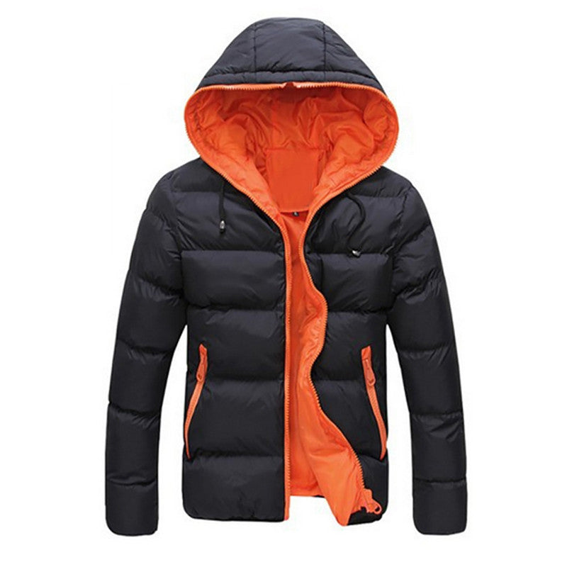 Online discount shop Australia - Coat Men Slim Casual Warm Jacket Hooded Essential Thick Men Coat Parka Overcoat Hoodie Zipper Pocket Masculino Coat Oct21