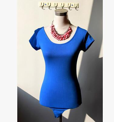 women shirts Crew Neck Long Sleeve Open Crotch Bodysuit Basic Solid Color Body Shirt Women C218