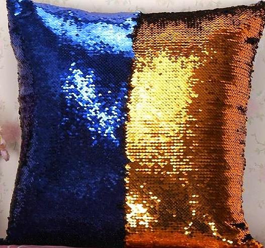 Sequin pillow magical changing reversible sequin throw pillow cover Home Decor Cushion Cover Decorative Pillowcase