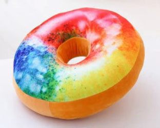 Online discount shop Australia - Funny Cartoon Donuts Pillow Plush Sweet Chocolates Sofa and Chair Back Cushions Car Mats Student Pillow Toy