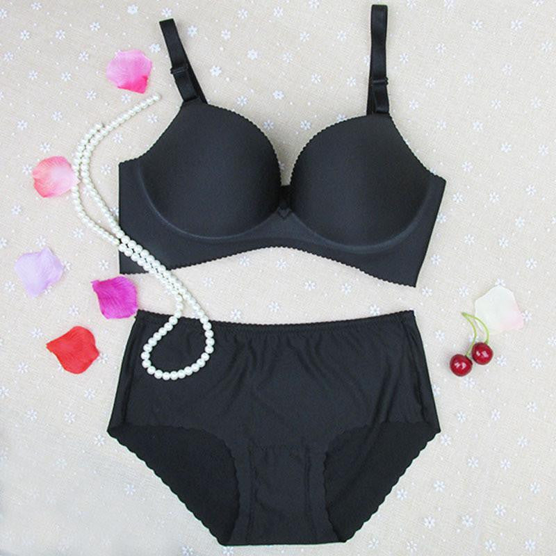 Women Bra Set Vs Secret Adjustment Seamless Underwear Bra Set Plus Size C Cup Lingerie Push Up Bra And Panty Set