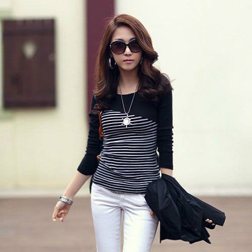 T Shirt Women Clothes Tshirt Long Sleeve Tops Womens Clothing T-Shirts Cotton Casual Tee Shirt