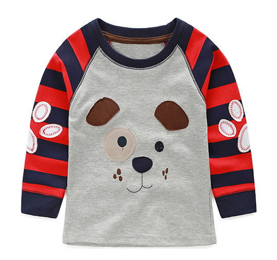 Online discount shop Australia - 1-6Y Boys T-shirt Kids Tees Baby Boy shirts cardigan blouse jacket Children sweater Long Sleeve 100% Cotton lion cars