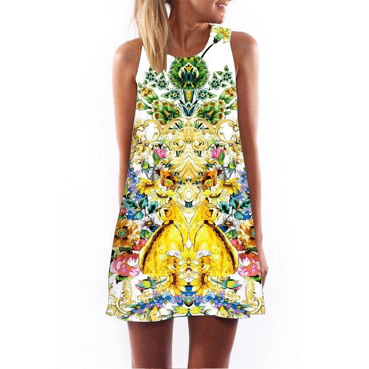 Online discount shop Australia - 2016 Summer Dress Women Print Vintage Hippie Women Beach Dress Dashiki Loose Boho Women Clothing Sundresses Vestidos