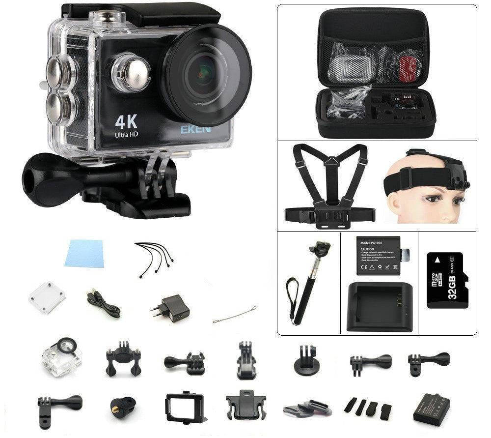 Online discount shop Australia - Action camera Original EKEN H9 / H9R remote Ultra FHD 4K WiFi 1080P 60fps 2.0 LCD 170D sport go waterproof pro camera deportiva